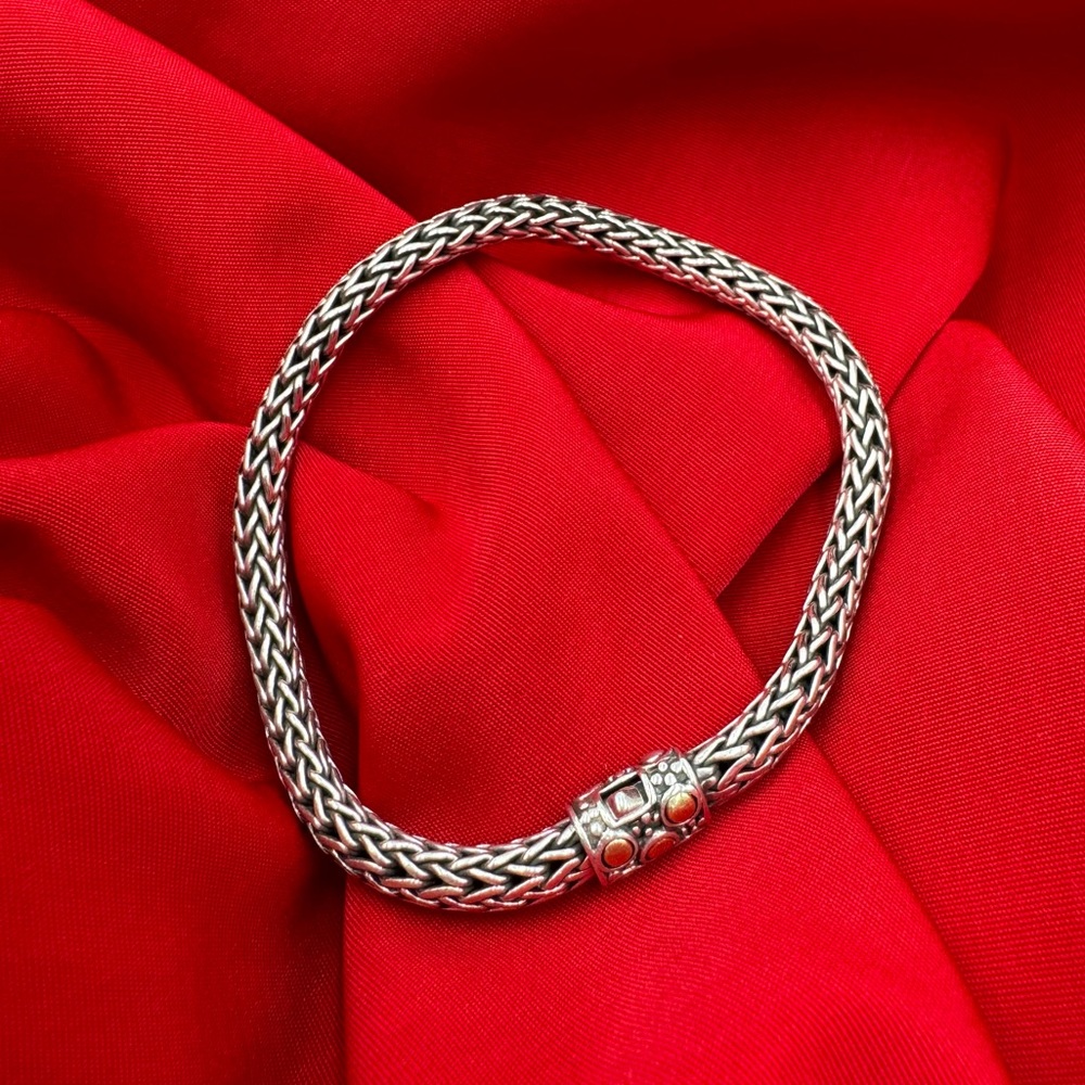 JOHN HARDY Dot Sterling Silver & 18K Yellow Gold Bracelet